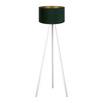 Brilagi - Lámpara de pie VELVET 1xE27/60W/230V blanco/verde