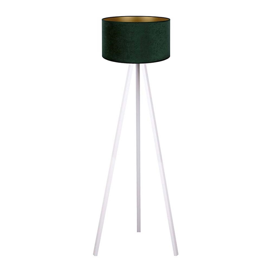 Brilagi - Lámpara de pie VELVET 1xE27/60W/230V blanco/verde
