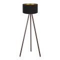 Brilagi - Lámpara de pie VELVET 1xE27/60W/230V marrón/negro