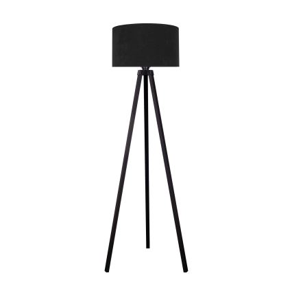 Brilagi - Lámpara de pie VELVET 1xE27/60W/230V negra/wengué