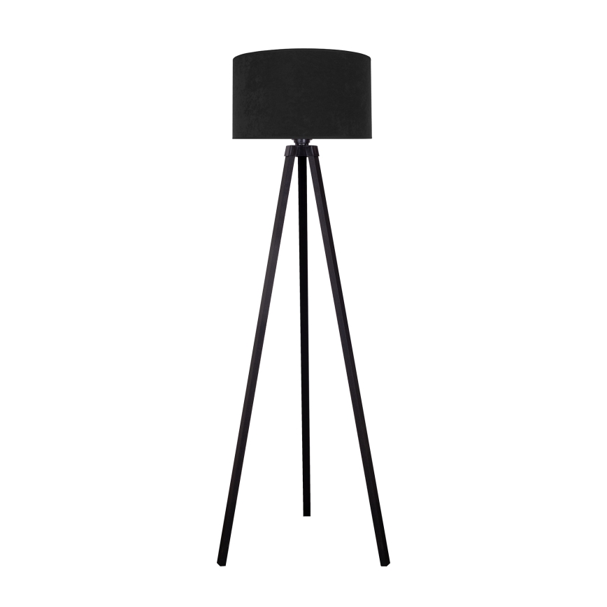 Brilagi - Lámpara de pie VELVET 1xE27/60W/230V negra/wengué