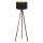 Brilagi - Lámpara de pie VELVET 1xE27/60W/230V wenge/negro