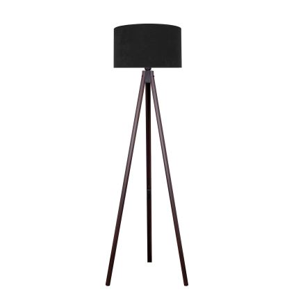 Brilagi - Lámpara de pie VELVET 1xE27/60W/230V wenge/negro