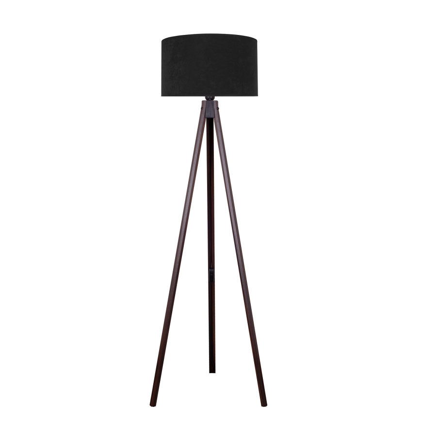 Brilagi - Lámpara de pie VELVET 1xE27/60W/230V wenge/negro