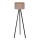 Brilagi - Lámpara de pie VELVET 1xE27/60W/230V wengué/beige