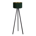 Brilagi - Lámpara de pie VELVET 1xE27/60W/230V wengué/verde