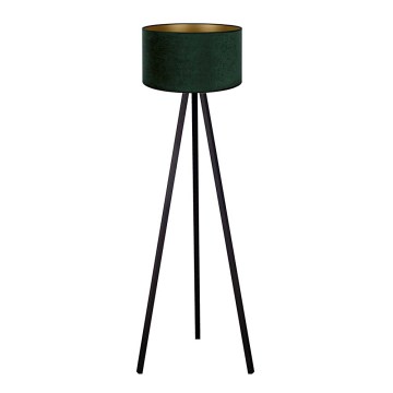 Brilagi - Lámpara de pie VELVET 1xE27/60W/230V wengué/verde