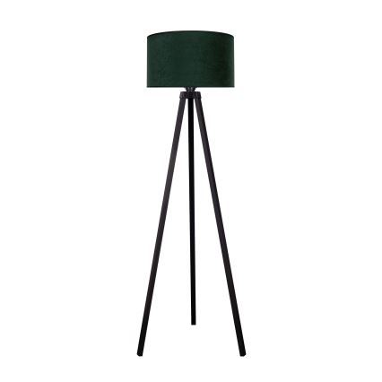 Brilagi - Lámpara de pie VELVET 1xE27/60W/230V wengué/verde