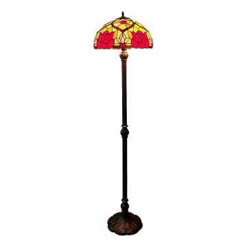 Brilagi - Lámpara de pie vitral Tiffany GARLAN 2xE27/60W/230V