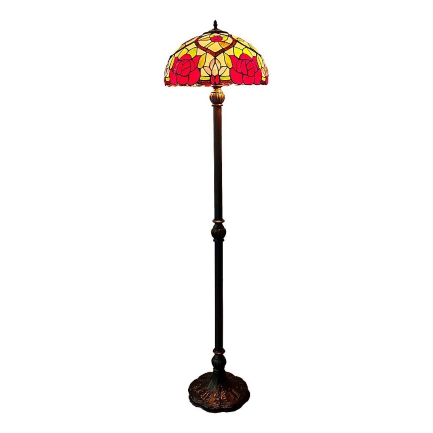 Brilagi - Lámpara de pie vitral Tiffany GARLAN 2xE27/60W/230V