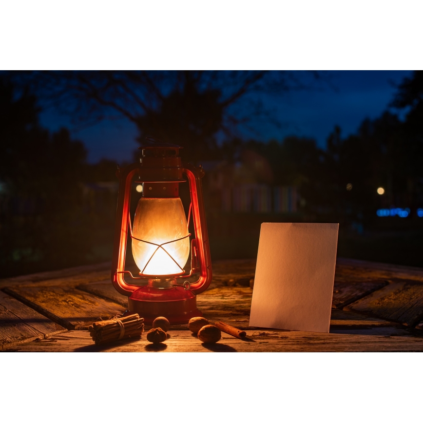 Brilagi - Lámpara de queroseno LANTERN 31 cm roja