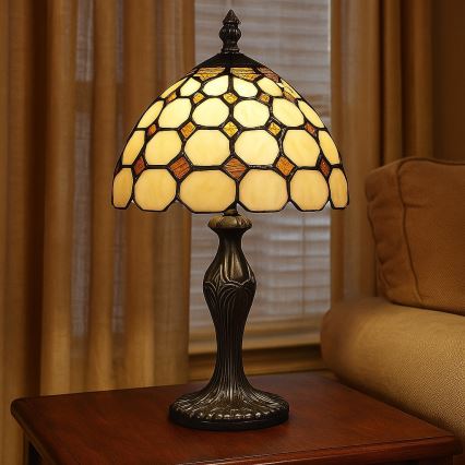 Brilagi - Lámpara de sobremesa Tiffany DORAN 1xE14/40W/230V