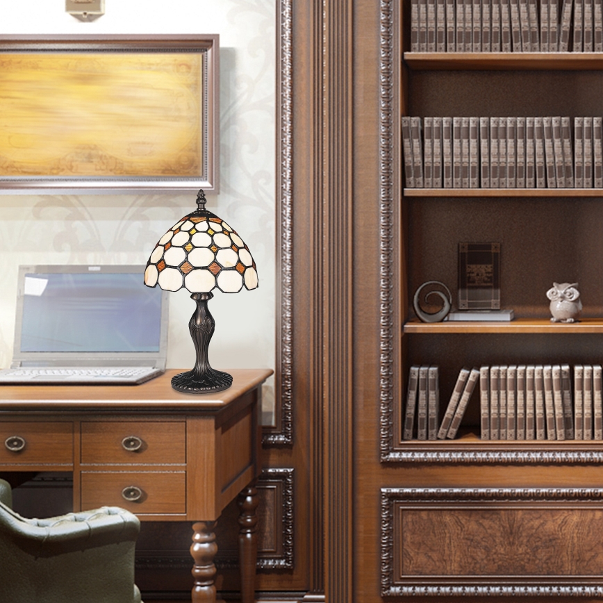 Brilagi - Lámpara de sobremesa Tiffany DORAN 1xE14/40W/230V