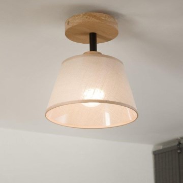 Brilagi - Lámpara de techo ANTHONY 1xE14/60W/230V roble/beige