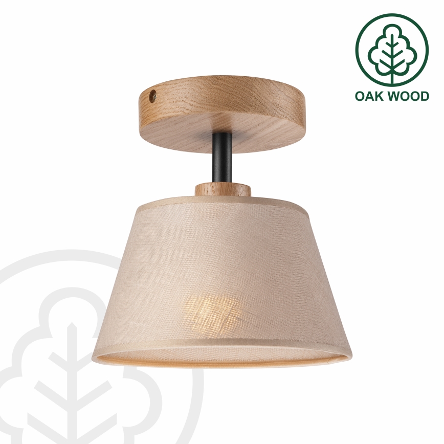 Brilagi - Lámpara de techo ANTHONY 1xE14/60W/230V roble/beige
