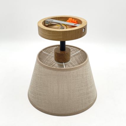 Brilagi - Lámpara de techo ANTHONY 1xE14/60W/230V roble/beige
