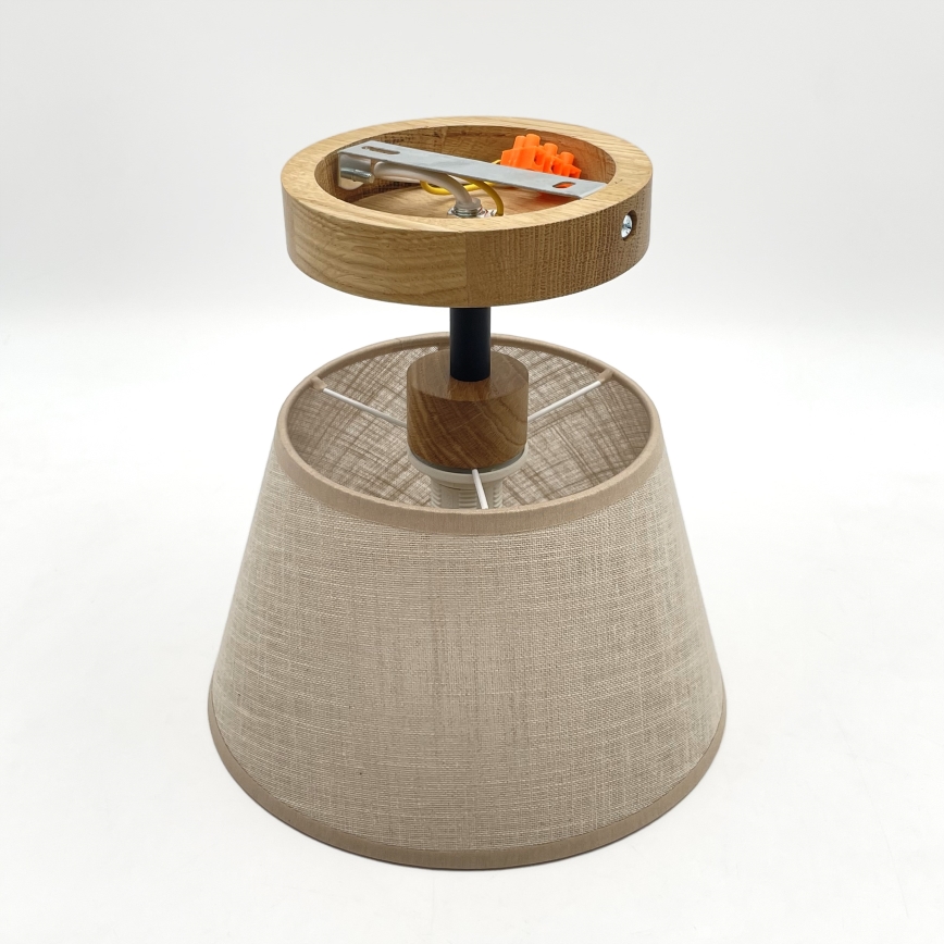 Brilagi - Lámpara de techo ANTHONY 1xE14/60W/230V roble/beige