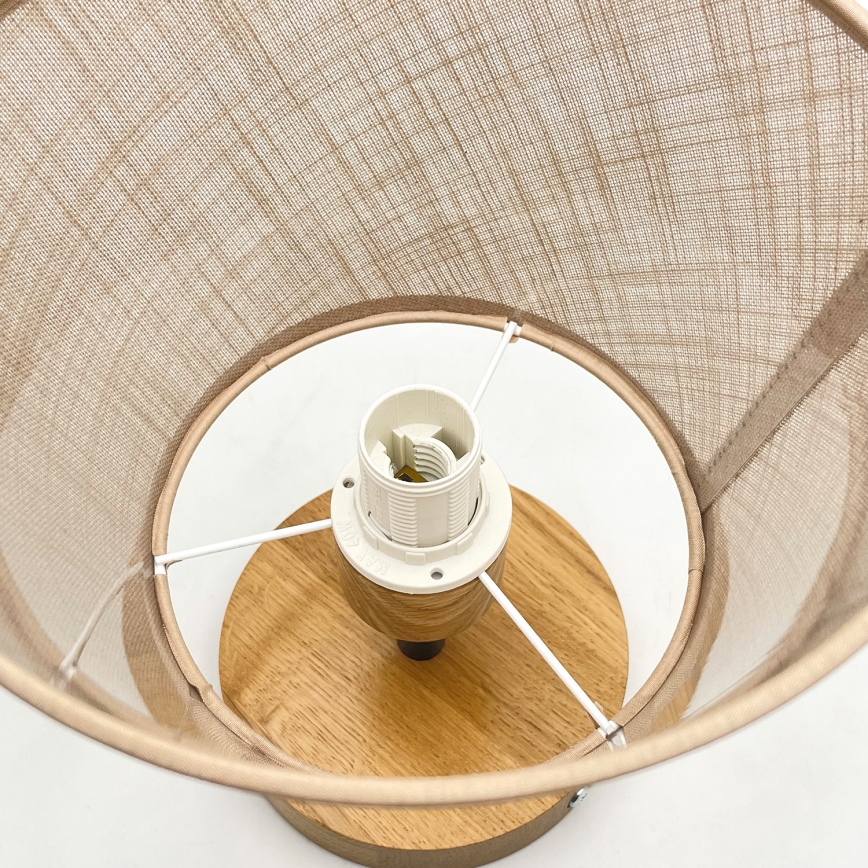 Brilagi - Lámpara de techo ANTHONY 1xE14/60W/230V roble/beige