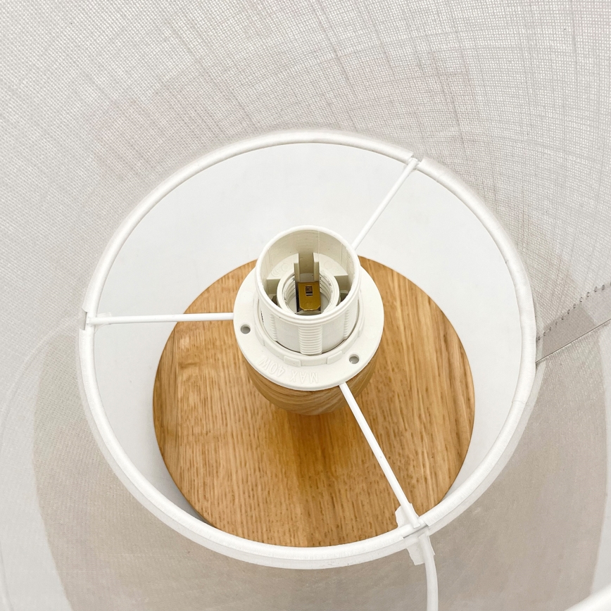 Brilagi - Lámpara de techo ANTHONY 1xE14/60W/230V roble/blanco