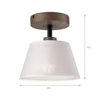 Brilagi - Lámpara de techo ANTHONY 1xE14/60W/230V roble/blanco