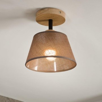 Brilagi - Lámpara de techo ANTHONY 1xE14/60W/230V roble/marrón