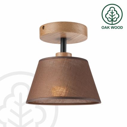Brilagi - Lámpara de techo ANTHONY 1xE14/60W/230V roble/marrón