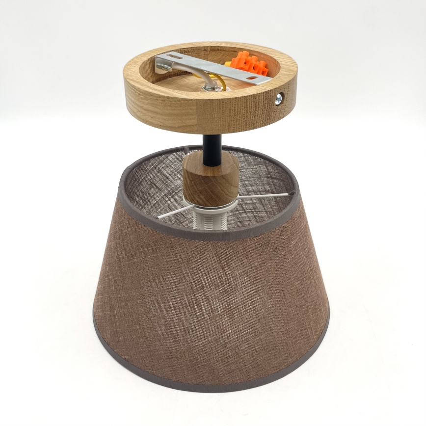Brilagi - Lámpara de techo ANTHONY 1xE14/60W/230V roble/marrón