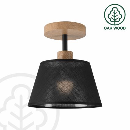 Brilagi - Lámpara de techo ANTHONY 1xE14/60W/230V roble/negro
