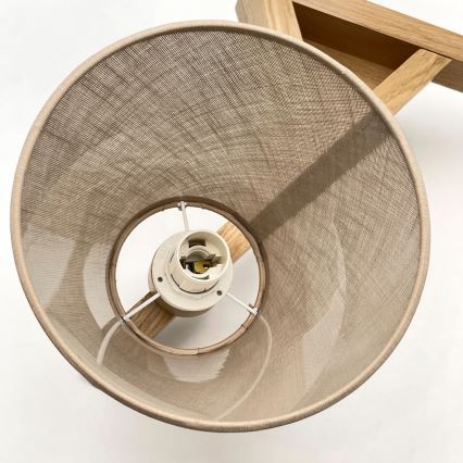 Brilagi - Lámpara de techo ANTHONY 3xE14/40W/230V roble/beige