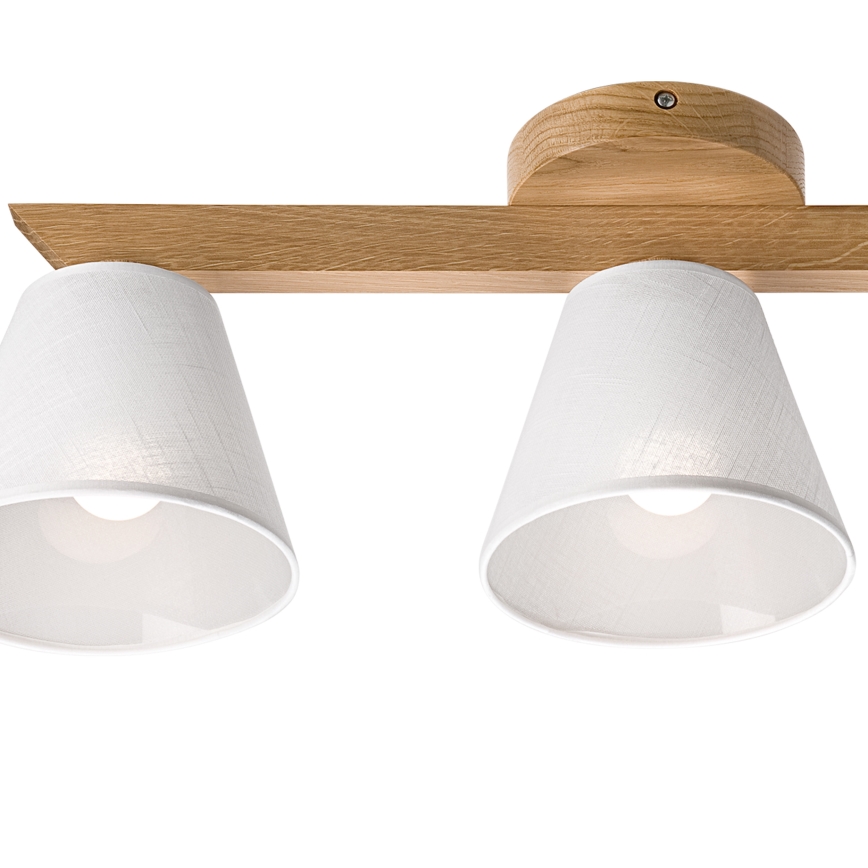 Brilagi - Lámpara de techo ANTHONY 3xE14/40W/230V roble/blanco