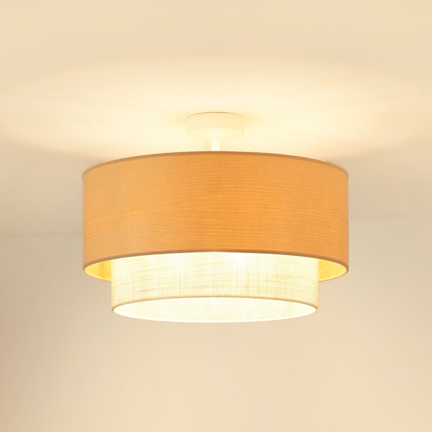 Brilagi - Lámpara de techo ARIZONA BOHO 1xE27/15W/230V diá. 45 cm color crema/beige