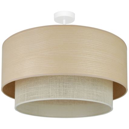 Brilagi - Lámpara de techo empotrada ARIZONA BOHO 1xE27/15W/230V diámetro 60 cm beige
