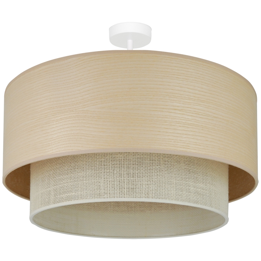 Brilagi - Lámpara de techo empotrada ARIZONA BOHO 1xE27/15W/230V diámetro 60 cm beige