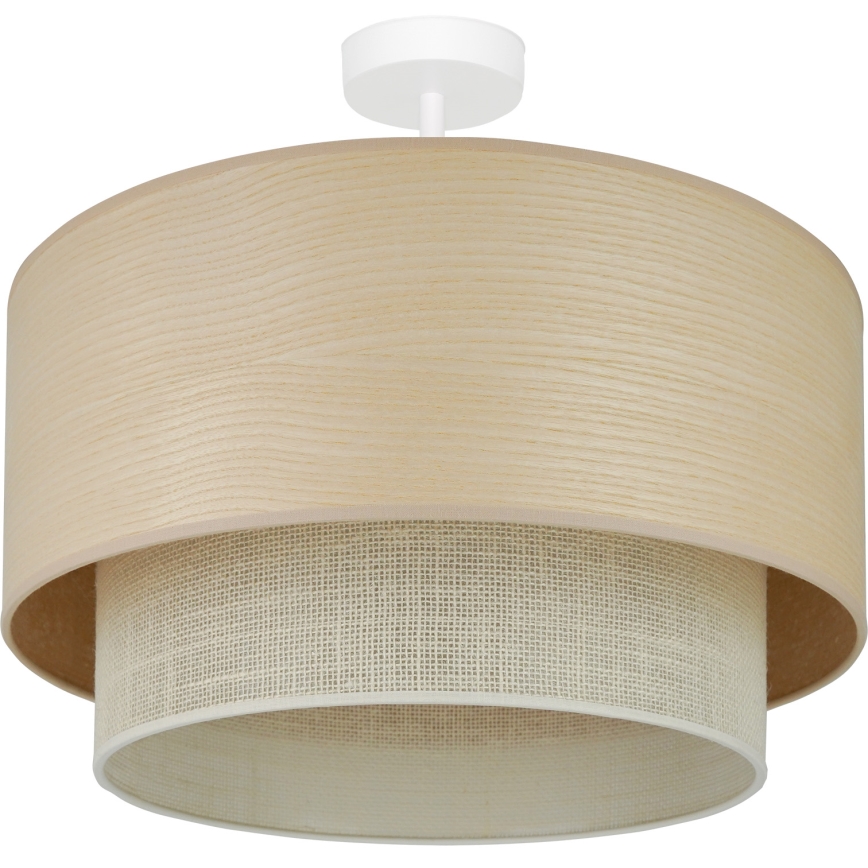 Brilagi - Lámpara de techo empotrada ARIZONA BOHO 1xE27/15W/230V diámetro 45 cm beige