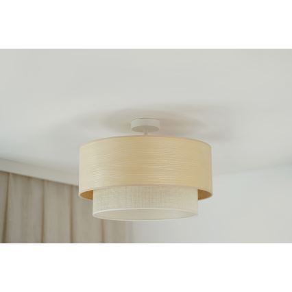 Brilagi - Lámpara de techo empotrada ARIZONA BOHO 1xE27/15W/230V diámetro 45 cm beige