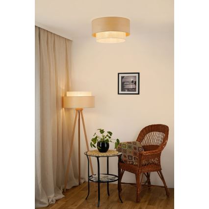 Brilagi - Lámpara de techo ARIZONA BOHO 1xE27/15W/230V diámetro 45 cm beige