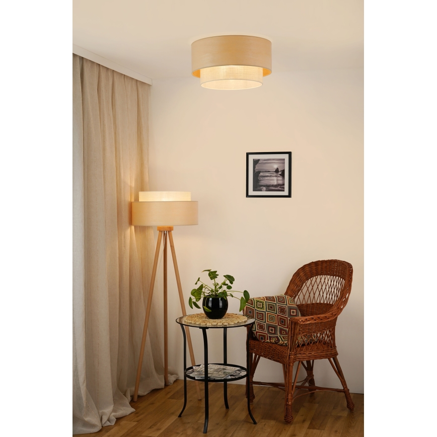 Brilagi - Lámpara de techo ARIZONA BOHO 1xE27/15W/230V diámetro 45 cm beige