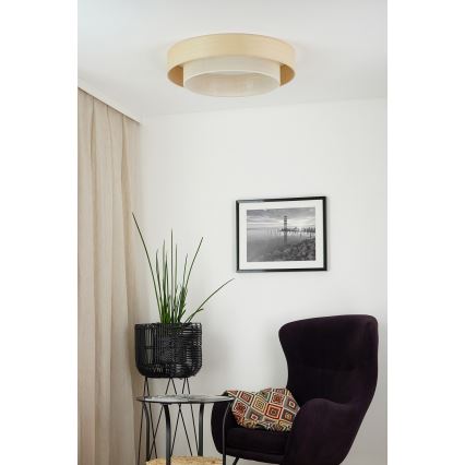 Brilagi - Lámpara de techo LED ARIZONA BOHO LED/26W/230V Ø 60 cm beige