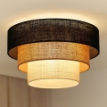 Brilagi - Lámpara de techo ASPEN LUNETA 1xE27/15W/230V diámetro 45 cm negro/beige/crema
