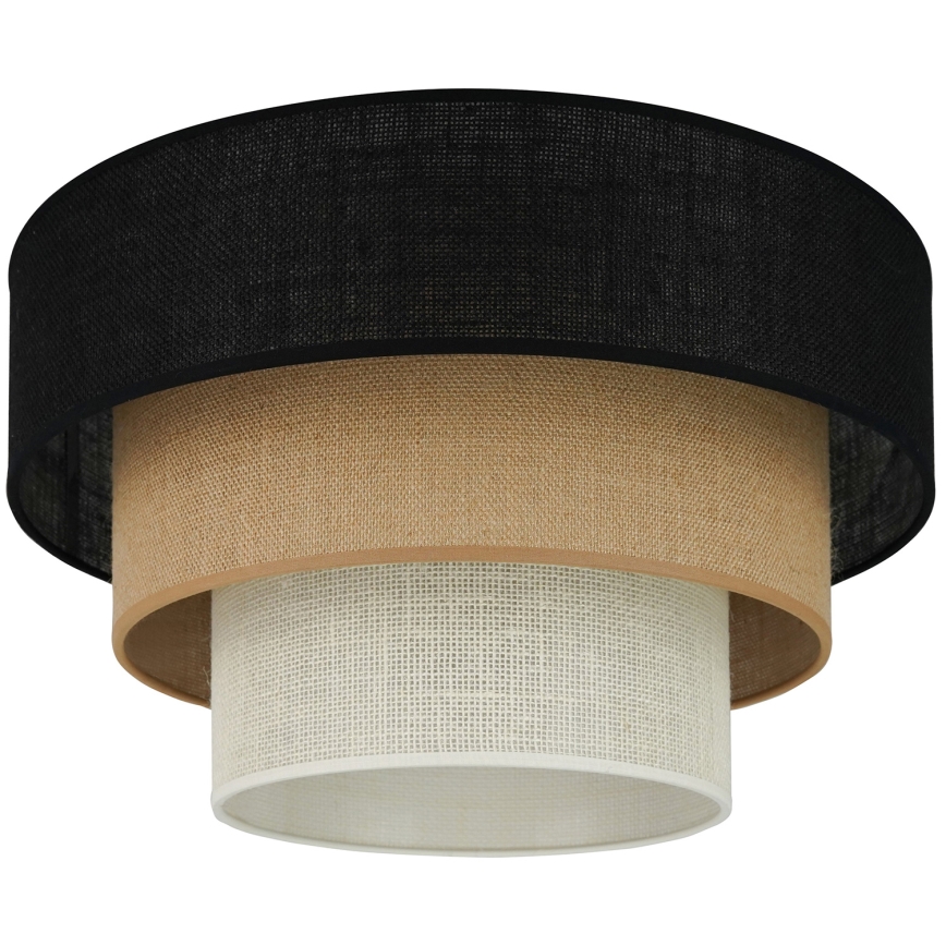 Brilagi - Lámpara de techo ASPEN LUNETA 1xE27/15W/230V diámetro 45 cm negro/beige/crema