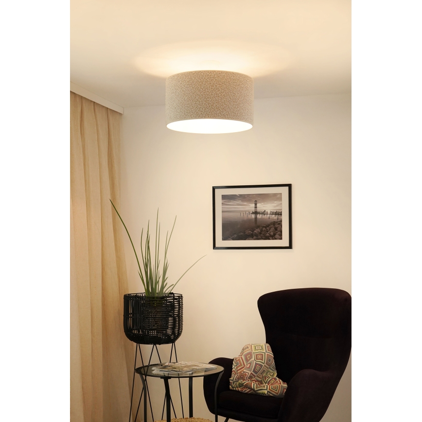 Brilagi - Lámpara de techo BOUCLE ROLLER 1xE27/15W/230V diá. 45 cm color crema