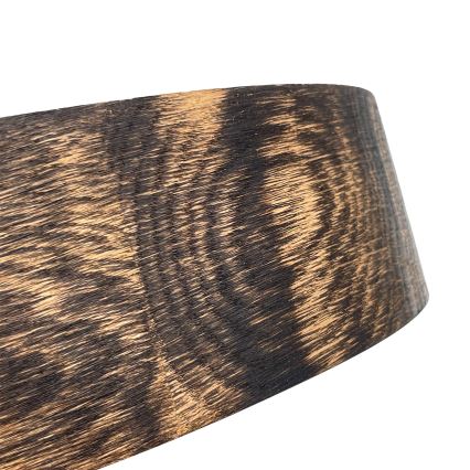 Brilagi - Lámpara de techo CARVALHO SMOKEY 2xE27/60W/230V roble, Ø 37,5 cm