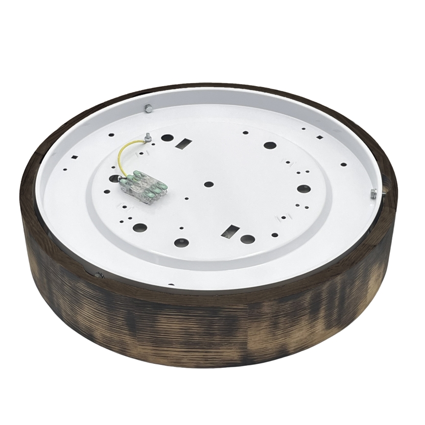 Brilagi - Lámpara de techo CARVALHO SMOKEY 2xE27/60W/230V roble, Ø 37,5 cm