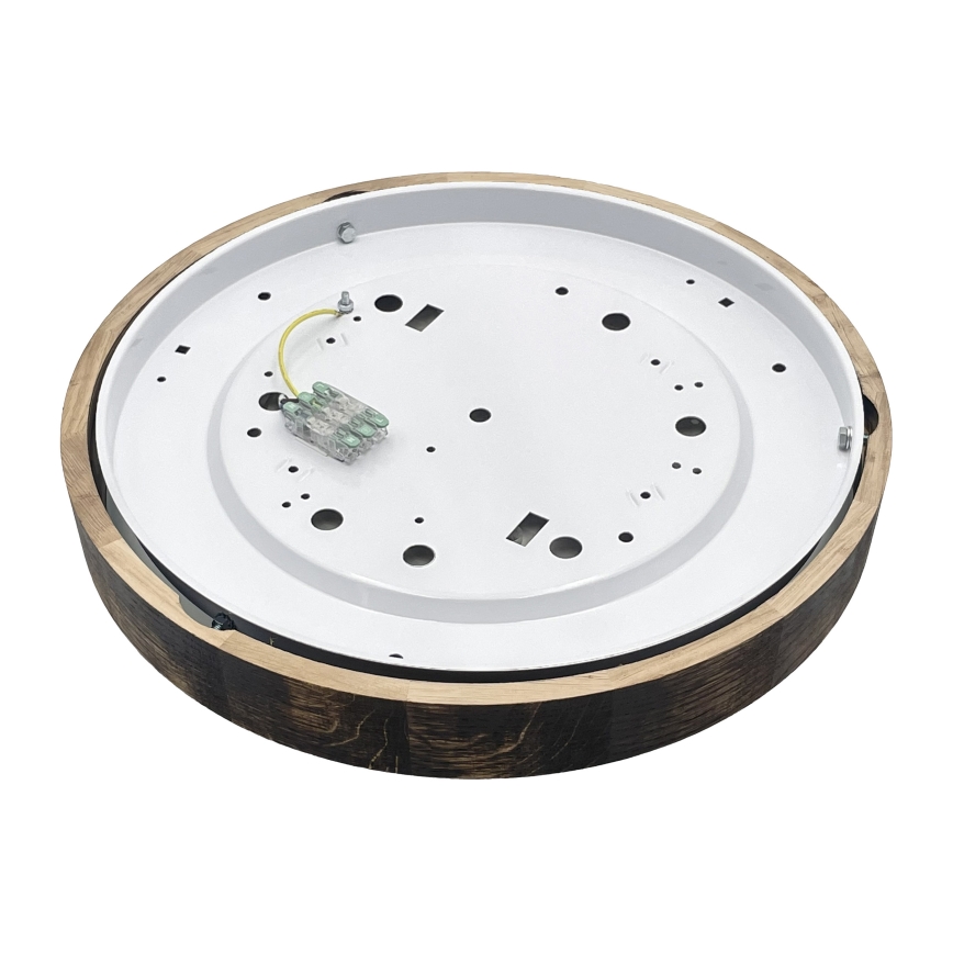 Brilagi - Lámpara de techo CARVALHO SMOKEY 3xE27/15W/230V roble Ø 47,5 cm