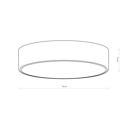 Brilagi - Lámpara de techo CLARE 2xE27/24W/230V Ø 30 cm rosa