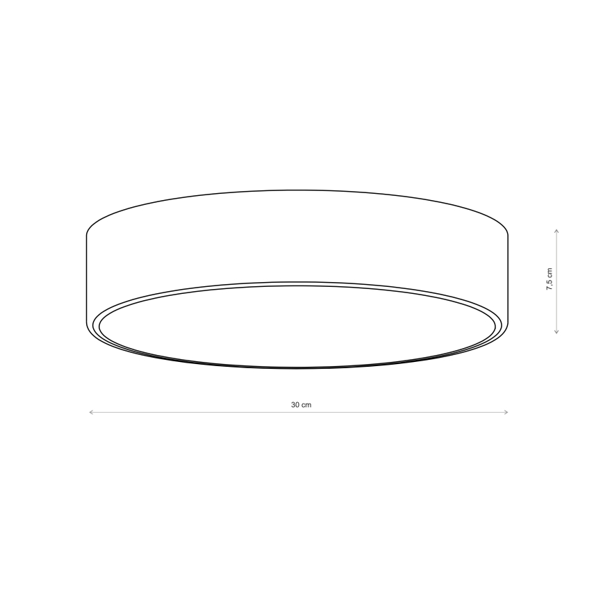 Brilagi - Lámpara de techo CLARE 2xE27/24W/230V Ø 30 cm rosa