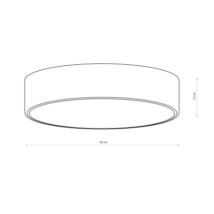 Brilagi - Lámpara de techo CLARE 3xE27/24W/230V Ø 40 cm caqui