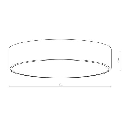 Brilagi - Lámpara de techo CLARE 4xE27/24W/230V Ø 50 cm burdeos