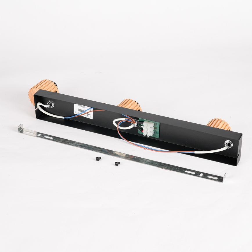 Brilagi - Lámpara de techo con 3 focos HYGGE 3xE14/15W/230V negra/ahumada