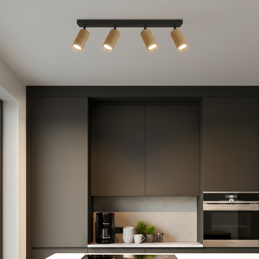 Brilagi - Lámpara de techo con focos SELE MODERN 4xGU10/30W/230V dorada